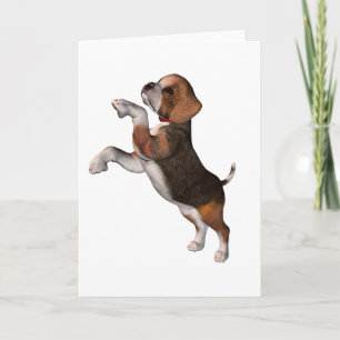 Speelse Beagle Wenskaarten Kaart