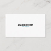 Speelse Blauwe en Witte Clown Gezicht Schilderen Visitekaartje (Achterkant)