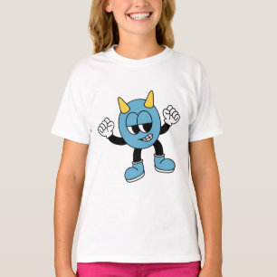 Speelse Blauwe Monster T-shirt