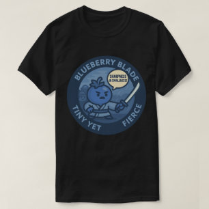 Speelse Blauwebes Samoerai Kracht T-shirt