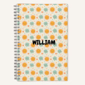 Speelse Boho Zon Notitieboek (Voorkant)