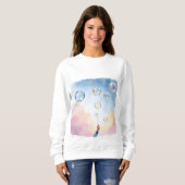 Speelse Bubbel Waterverf Shirt (Voorkant volledig)