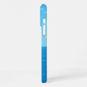 Speelse Cartoon Dolfijn met Strandbal iPhone Hoesje (Linkerkant)