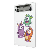 Speelse Cartoon Monsters – Schattigee Big-Eyed per Mini Klembord (Angled2)