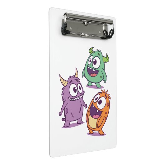 Speelse Cartoon Monsters – Schattigee Big-Eyed per Mini Klembord (Schuin)