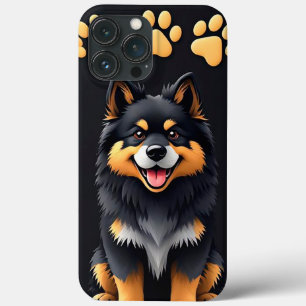 Speelse Cartoon Puppy Energie – Schattige Whimsica iPhone 13 Pro Max Hoesje