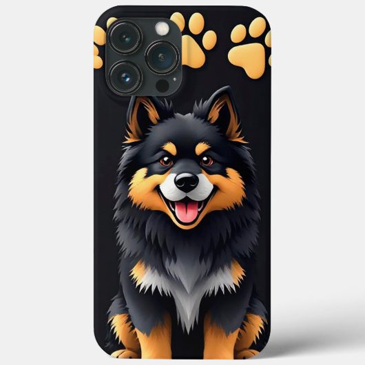 Speelse Cartoon Puppy Energie – Schattige Whimsica Case-Mate iPhone Case (Achterkant)