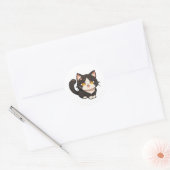 Speelse Chibi Cat Sticker (Envelop)