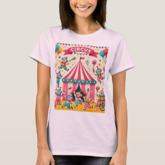 Speelse Circus Delight T shirten ontwerp 🎨🎭 T-shirt