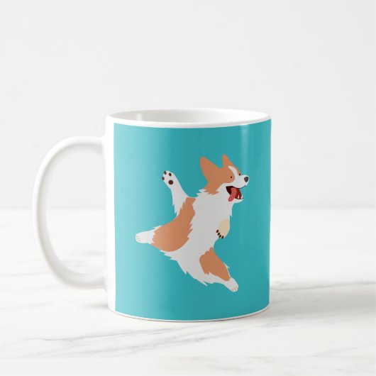 Speelse Corgi Koffiemok (Links)