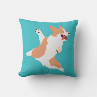 Speelse Corgi Kussen