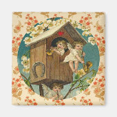 Speelse Cupids Valentijn kunstwerk Magneet (Voorkant)