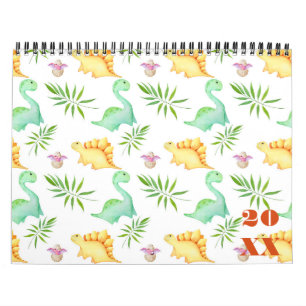 Speelse Custom Prehistorische Dinosaurus Theme Kalender