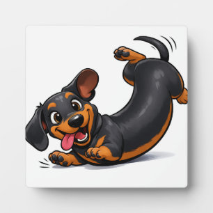 Speelse Dachshund Puppy Fotoplaat