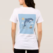 Speelse Dolfijn Sprong T-shirt (Achterkant)