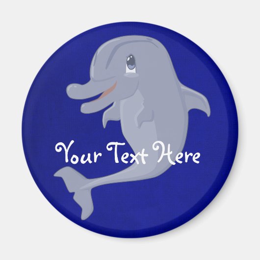 speelse dolfijnmagneet magneet (Voorkant)