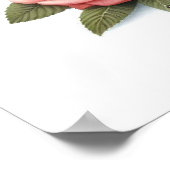 Speelse Duitse Herder Puppy met bloemen Poster (Hoek)