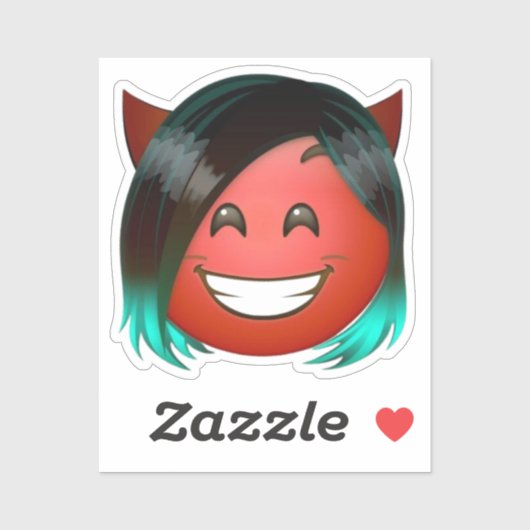 : Speelse Duivel Emoji Sticker (Vel)
