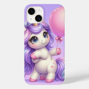 Speelse Eenhoorn met een ballon Case-Mate iPhone 14 Hoesje