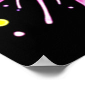 Speelse emoji-explosie poster (Hoek)