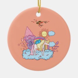 Speelse en grillige kunst Design Keramisch Ornament