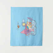 Speelse en grillige kunst Design Wandkleed (Voorkant)