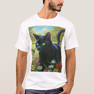 "Speelse Feline Frolics in het Park" T-shirt