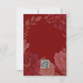 Speelse Fox Herfst bruiloft RSVP Kaartje (Achterkant)