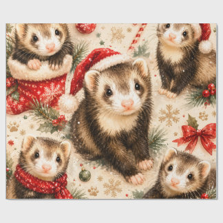 Speelse Fret Kerstcadeauverpakking Cadeaupapier