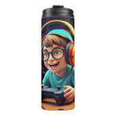 "Speelse gamer vreugde" Thermosbeker (Voorkant)