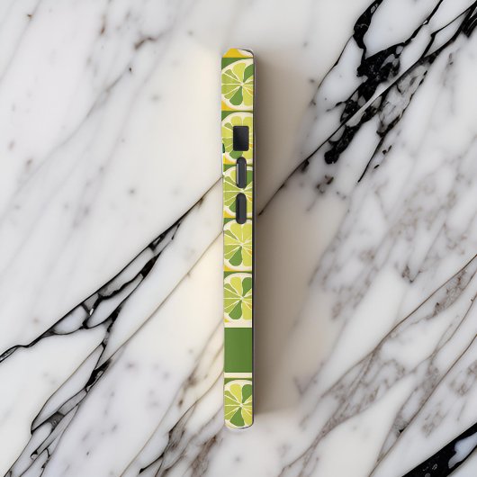 Speelse Geel Groen Citroen Limoen Monogram Naam Case-Mate iPhone Case