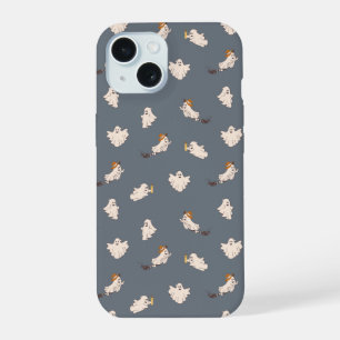 Speelse geesten Halloween patroon iPhone 15 Hoesje