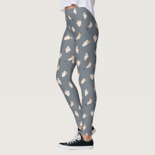 Speelse geesten Halloween patroon Leggings