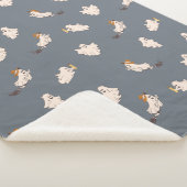 Speelse geesten Halloween patroon Sherpa Deken (3/4)