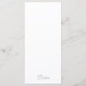 Speelse gele ster thema partij menu platte kaart (Achterkant)