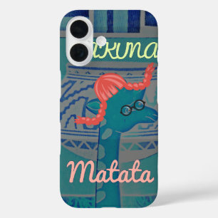 Speelse Giraffe Art: een Afrikaans genot iPhone 16 Hoesje