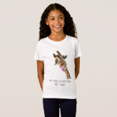 Speelse Giraffe Funny Kind T-shirt - aangepaste te (Voorkant volledig)
