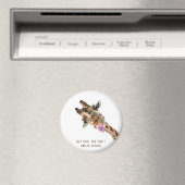 Speelse Giraffe Funny Magnet Gift - Smile Magneet (Insitu (Vaatwasser))