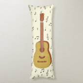 Speelse Gitarist Music Lover Design Lichaamskussen (Achterkant (Verticaal))