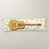 Speelse Gitarist Music Lover Design Lichaamskussen (Achterkant)