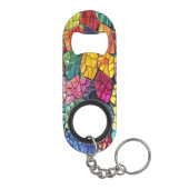 speelse Glas in lood charme Mini Flessenopener (Achterkant)