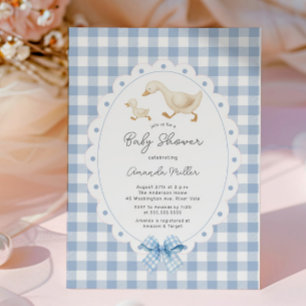Speelse Goose Baby shower Uitnodiging