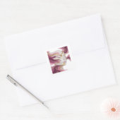 Speelse Gouden Abstracte Sticker Afdruk (Envelop)