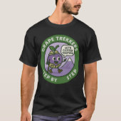 Speelse Grape Hiker Trail Vriendschap T-shirt (Voorkant)
