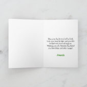 Speelse Groene Kabouters Klaveren St. Patrick's Da Kaart (Binnen)