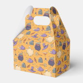 Speelse Halloween geesten en heksen patroon Bedankdoosjes (Voorkant Zijde)