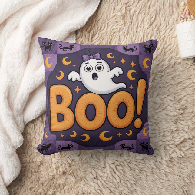 Speelse Halloween Quilt, Sierkussen (Deken)