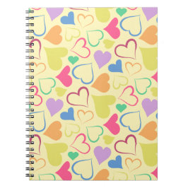 speelse harten notitieboek