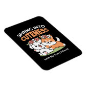 Speelse honden met bloemenkronen – Fun Spring Them Magneet (Rechterzijde)