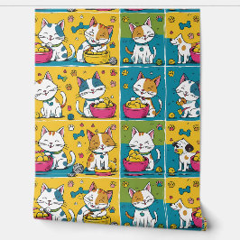 Speelse Huisdieren & Happy Hearts Peel en Stick Behang